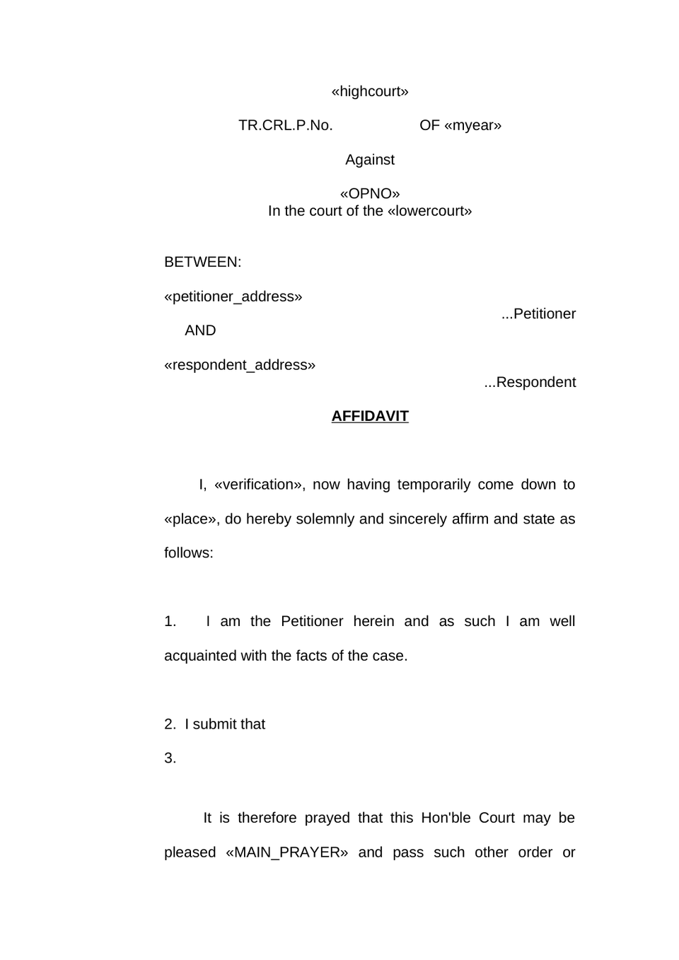 Transfer Criminal Petition Under Sec.447  Of Bnss preview page 2