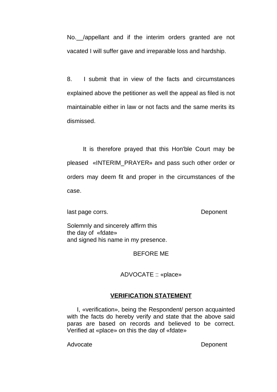 Vacate Miscellaneous Petition In Motor Accident Civil Miscellaneous Appeal preview page 4