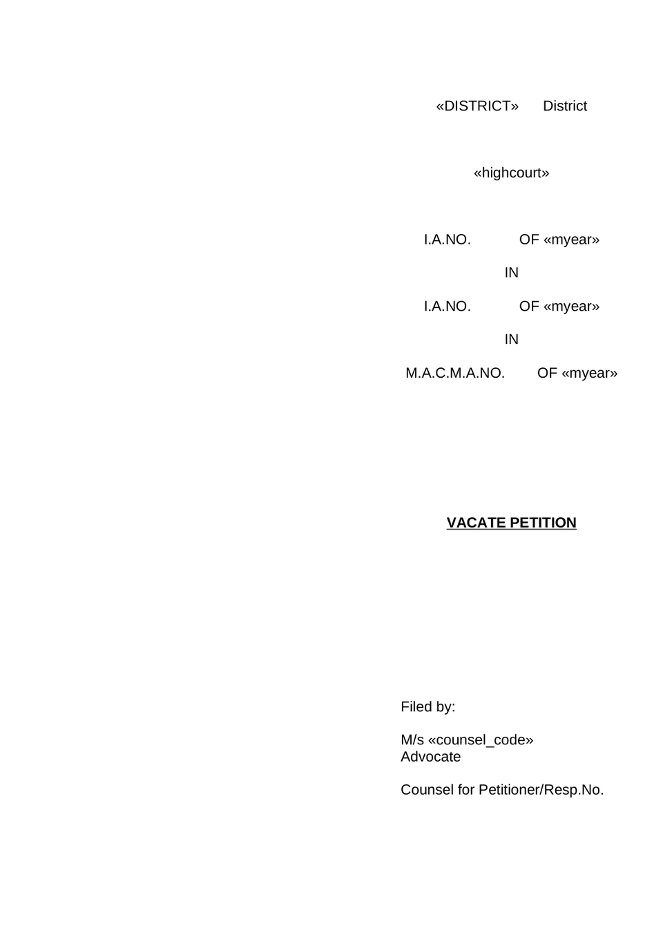 Vacate Miscellaneous Petition In Motor Accident Civil Miscellaneous Appeal preview page 6