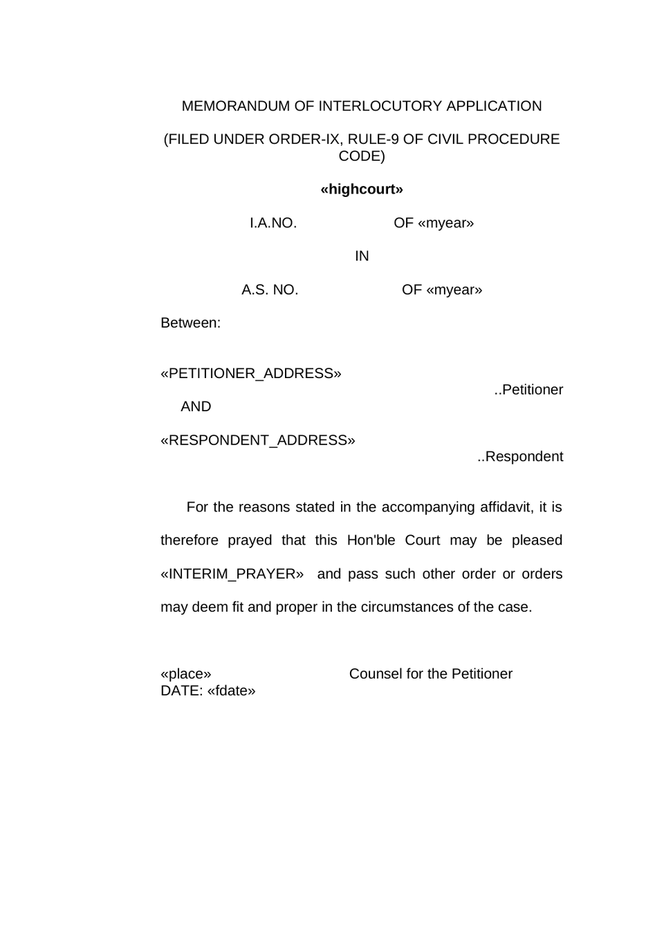 Writ Petition Miscellaneous Petition Restoration preview page 4