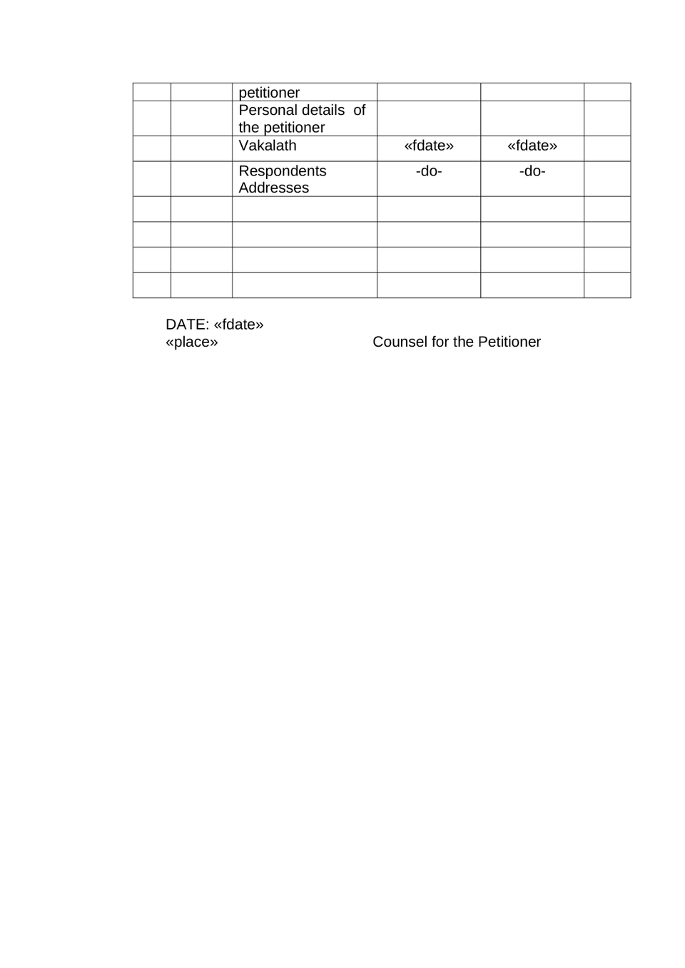 Writ Petition Public Interest Litigation Check List preview page 3
