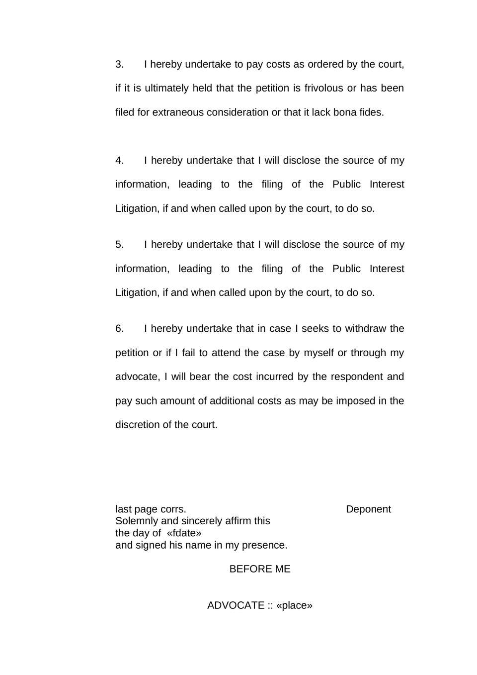 Writ Petition Public Interest Litigation Check List preview page 23