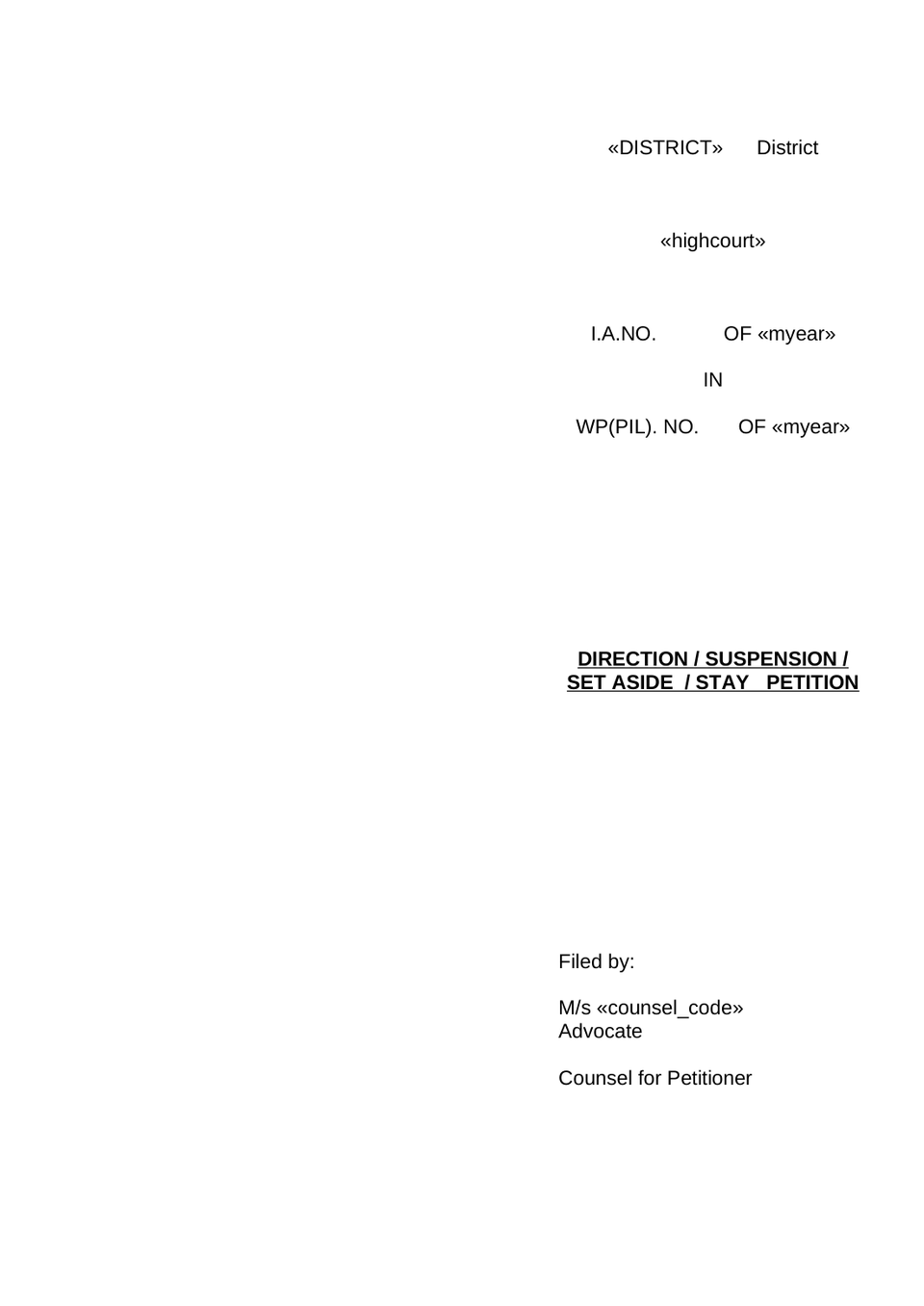 Writ Petition Public Interest Litigation Check List preview page 32