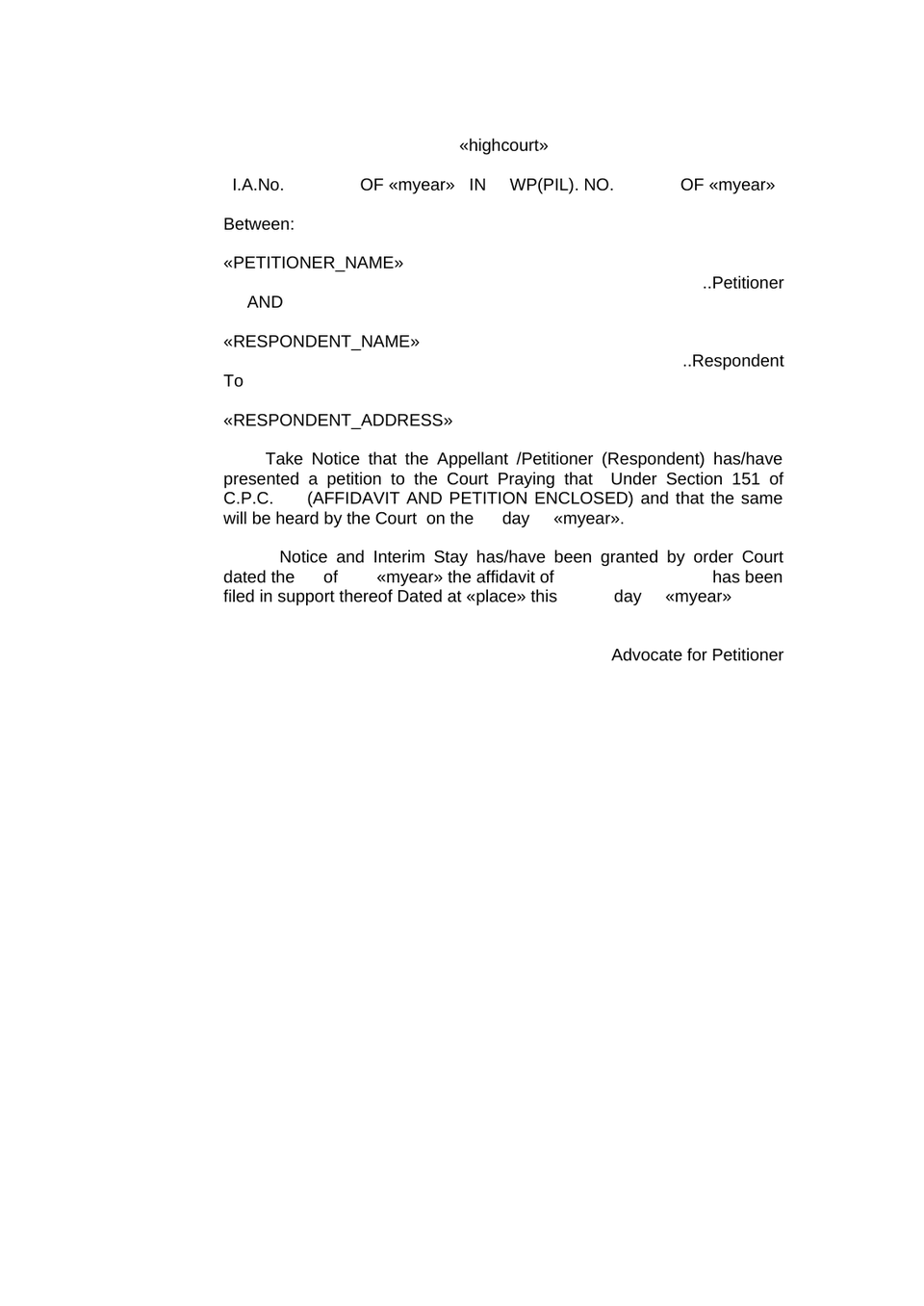 Writ Petition Public Interest Litigation Check List preview page 36