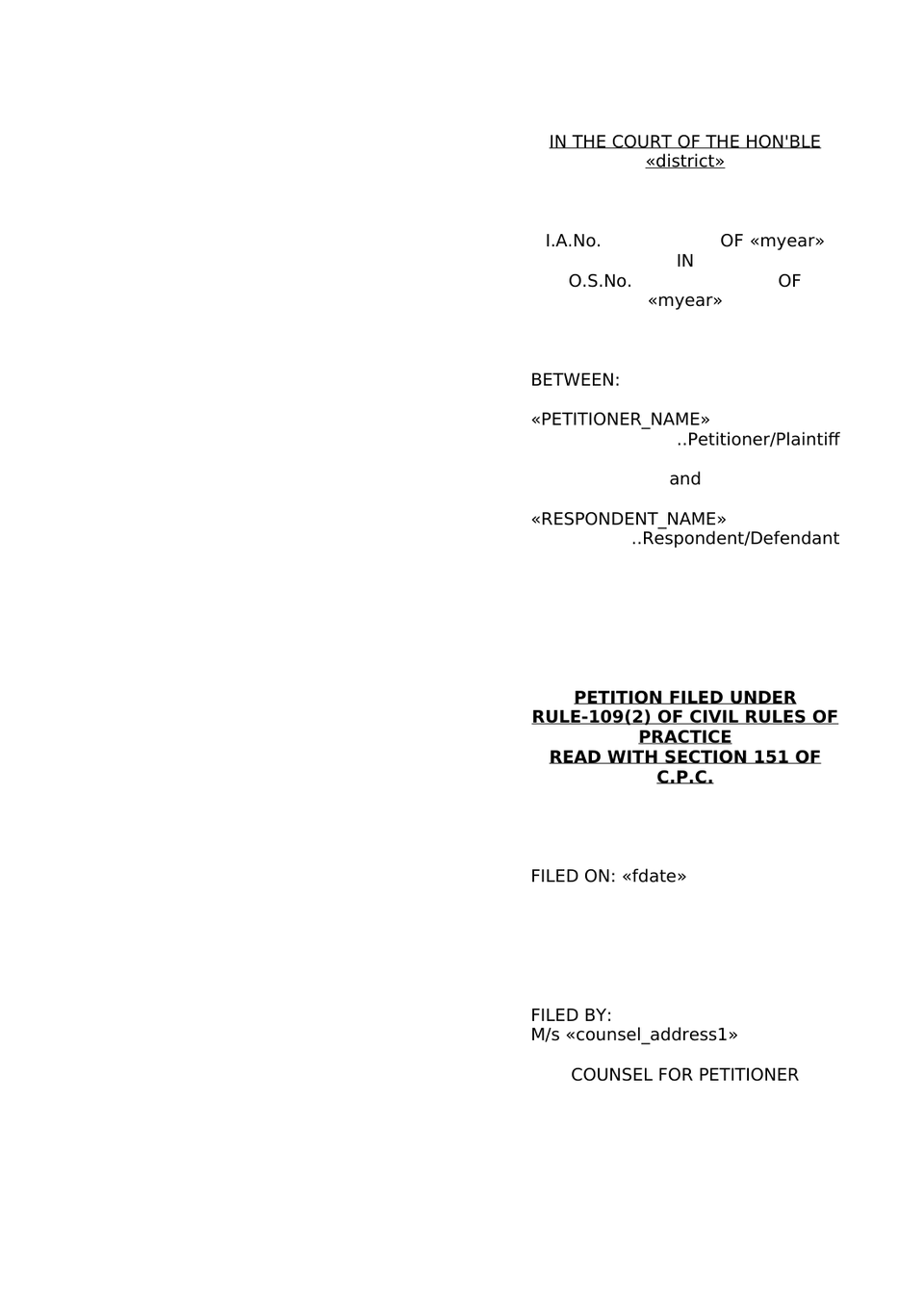 Advancement Petition In Cpc preview page 4