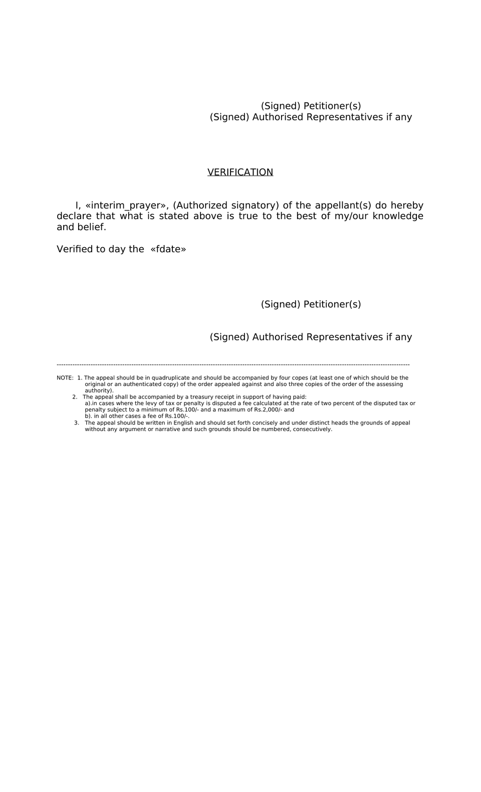 Appeal Memorandum Appellate Tribunal preview page 3