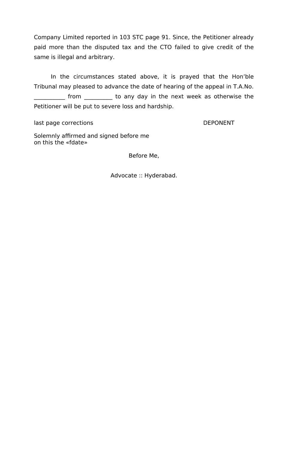 Appeal Memorandum Appellate Tribunal preview page 5
