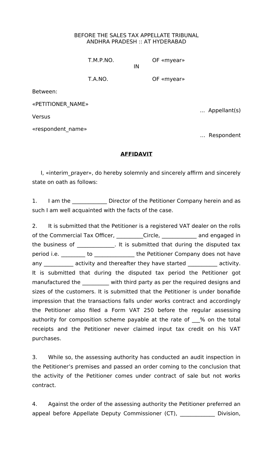 Appeal Memorandum Appellate Tribunal preview page 7