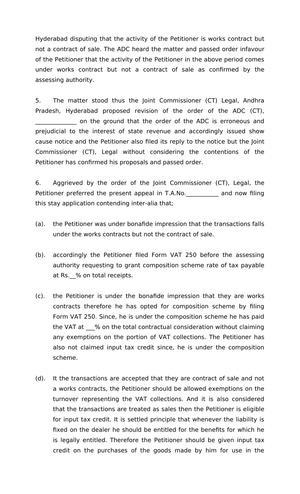 Appeal Memorandum Appellate Tribunal preview page 8
