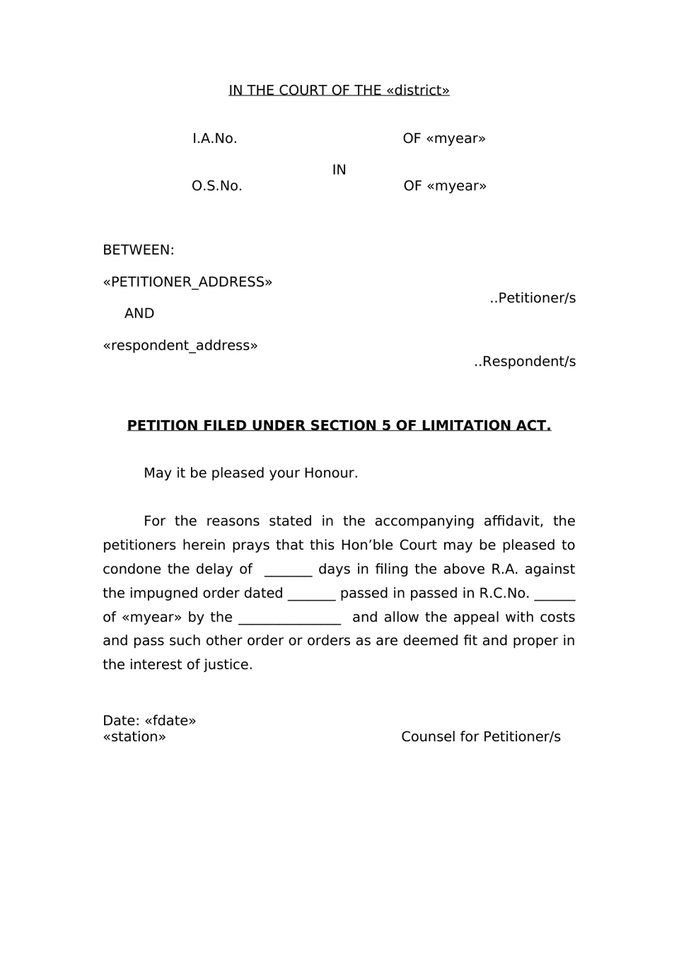 Appeal Under Section 20(2) Rent Control Act preview page 11
