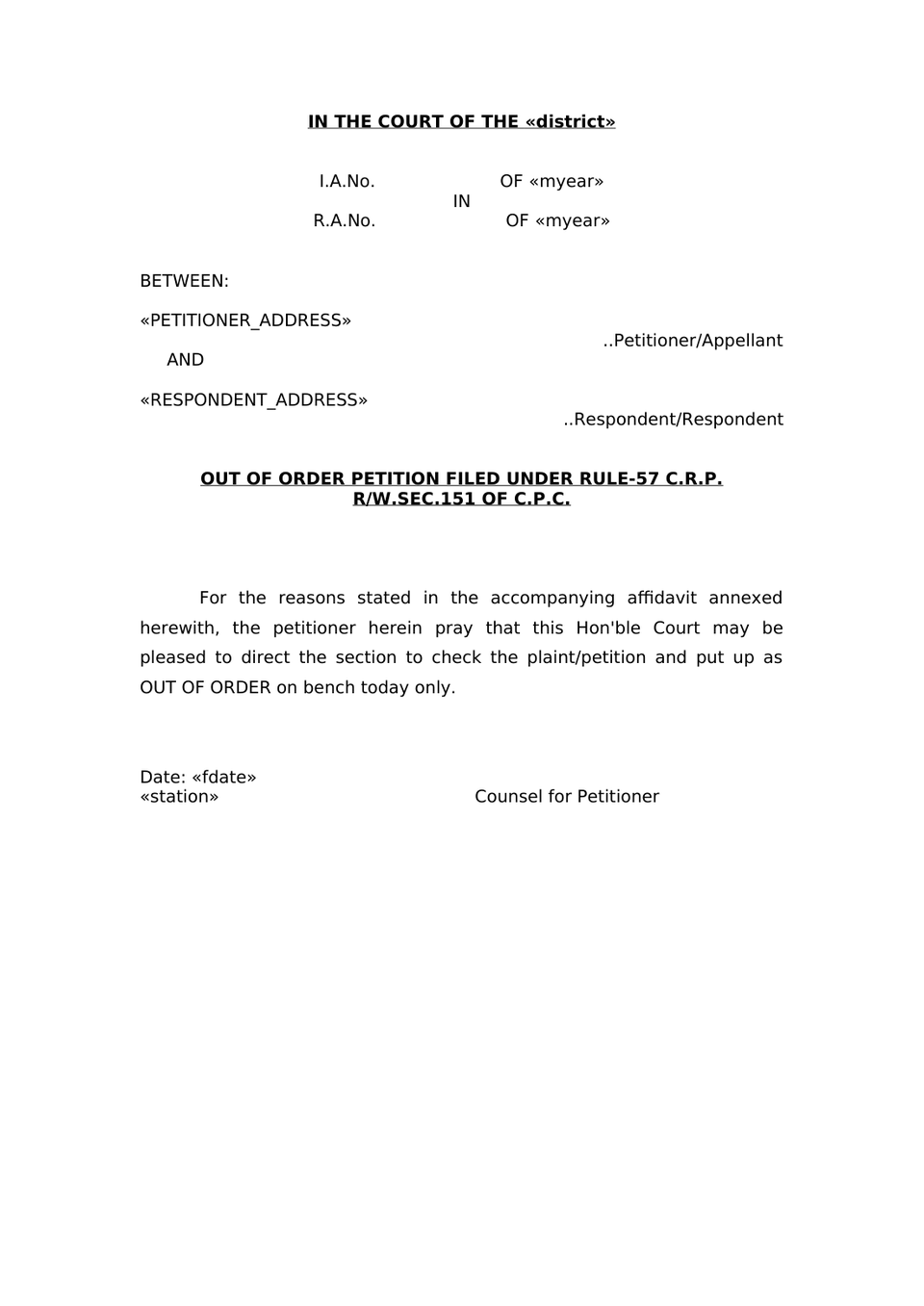 Appeal Under Section 20(2) Rent Control Act preview page 15