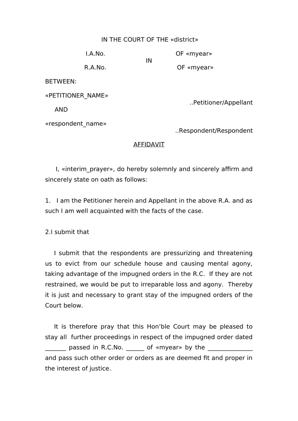 Appeal Under Section 20(2) Rent Control Act preview page 5