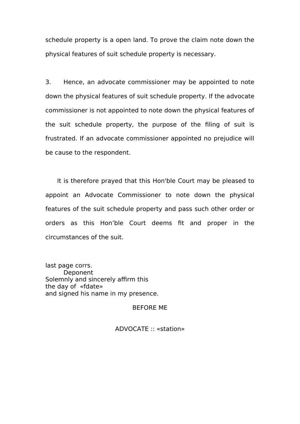 Appoint Advocate Commissioner preview page 2