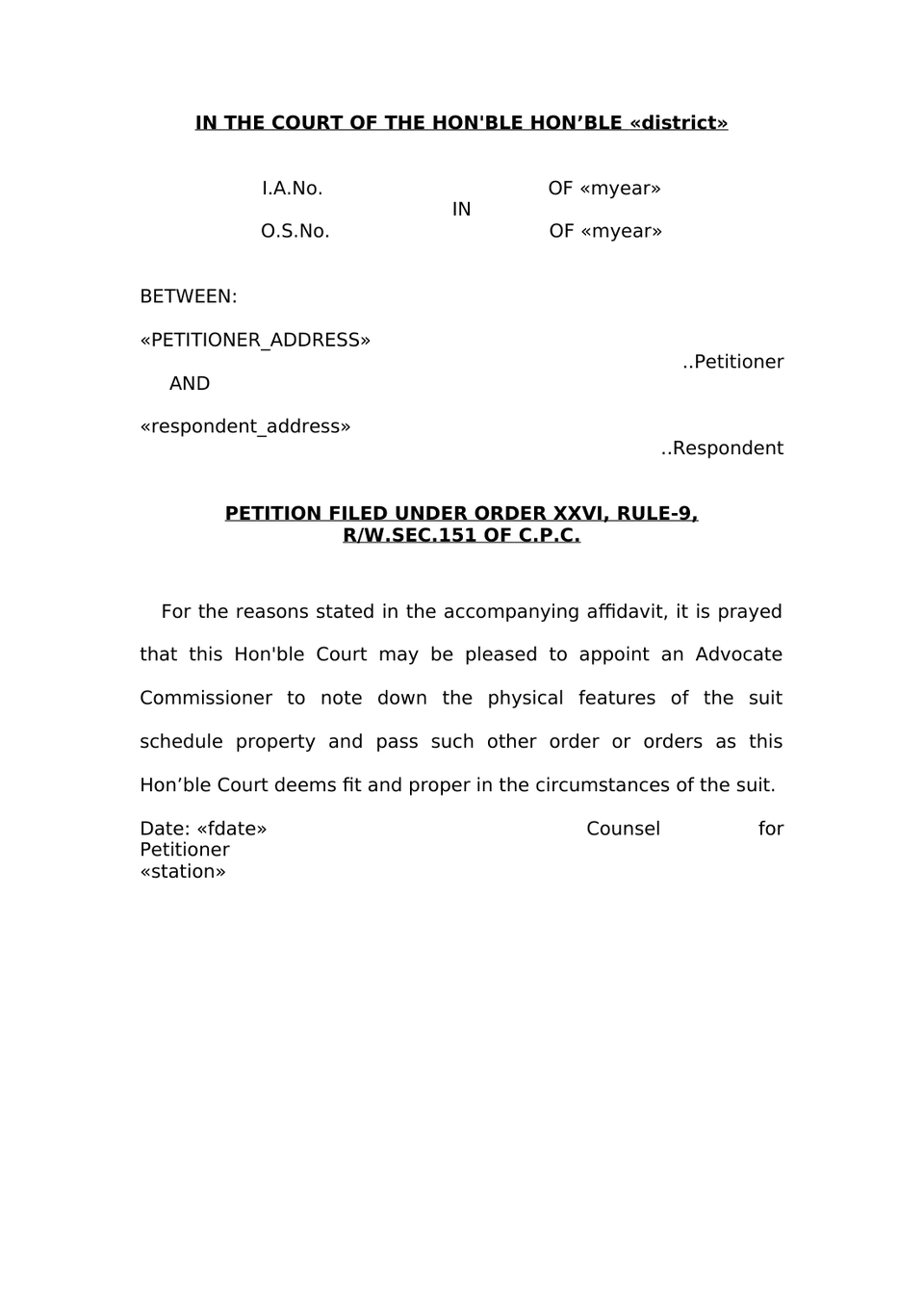 Appoint Advocate Commissioner preview page 3