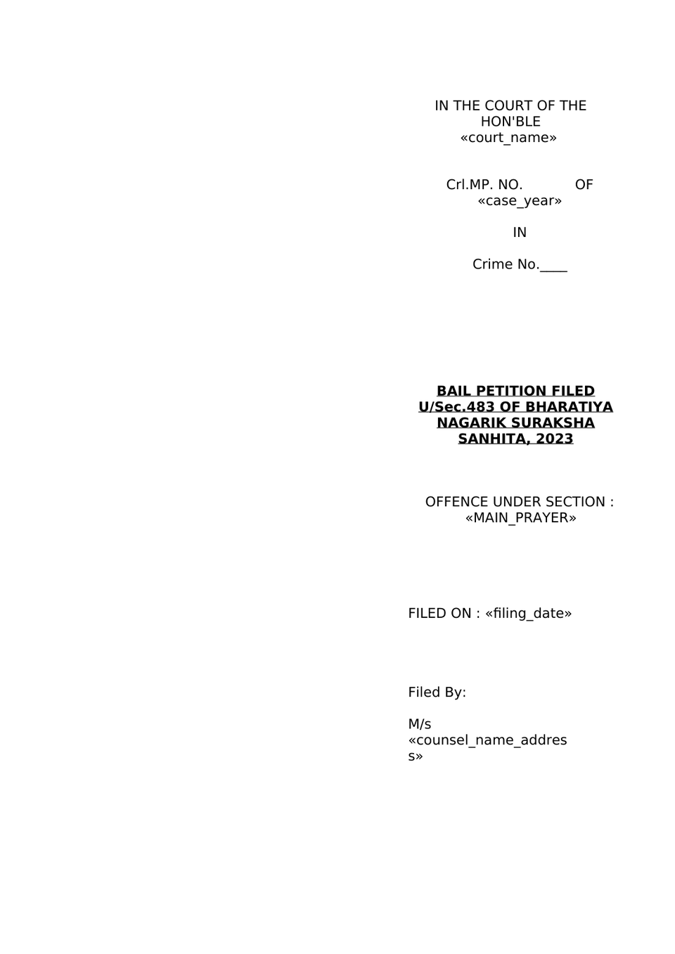 Bail Petition 483 Bnss preview page 5