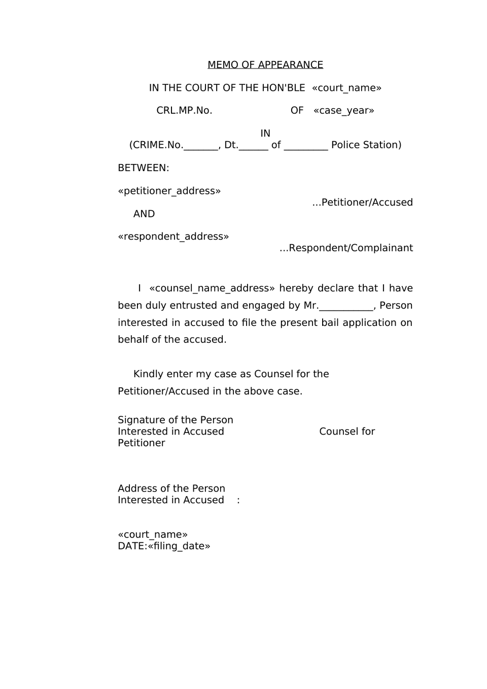 Bail Petition 483 Bnss preview page 6