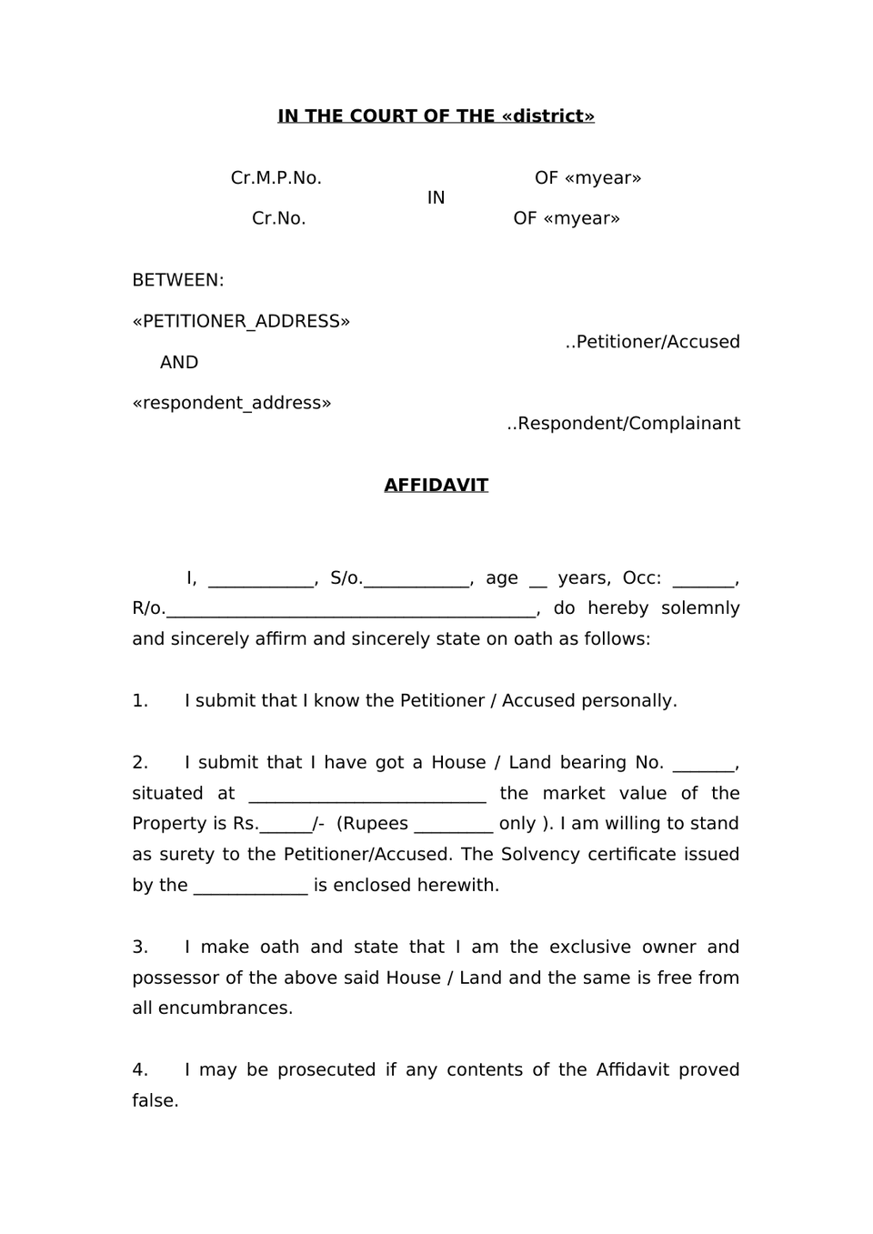 Bond Of Accused And Sureties Crpc 441 Or Bnss 485 preview page 3