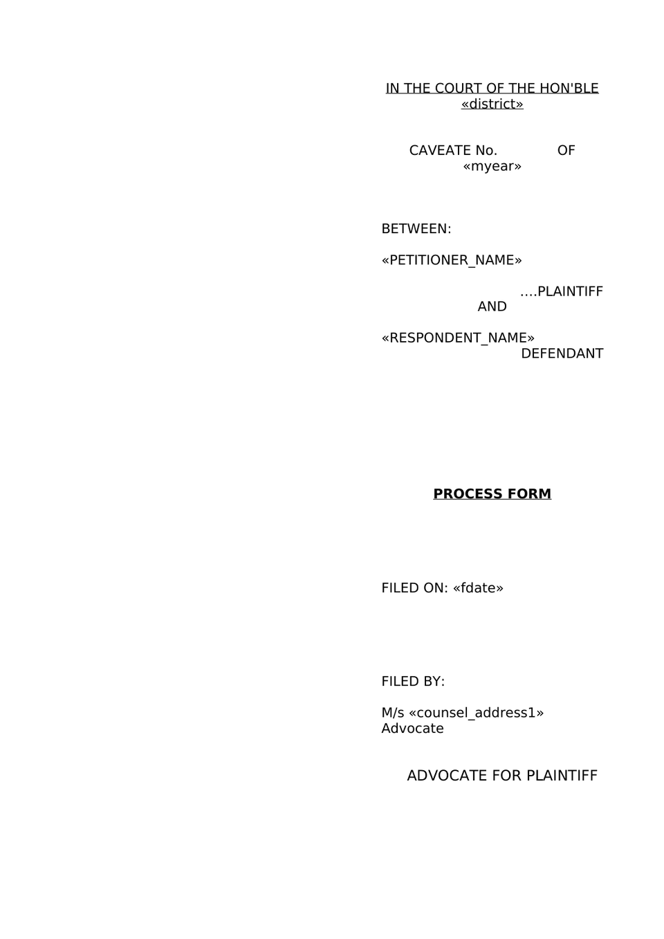 Caveat Petition In Trial Court preview page 7