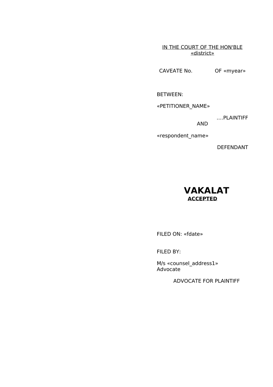 Caveat Petition In Trial Court preview page 10