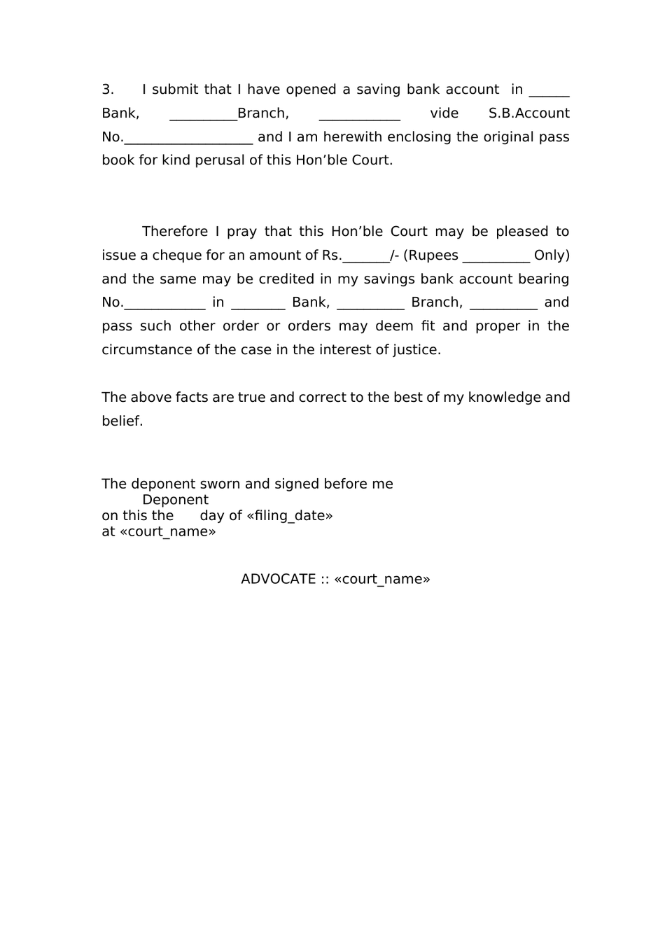 Cheque Petition preview page 2