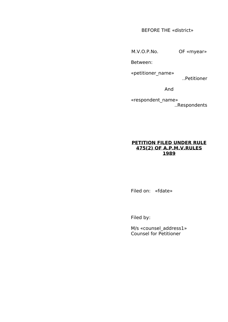 Claim Petition Death Under Sec 166 Mv Act 1988 preview page 15