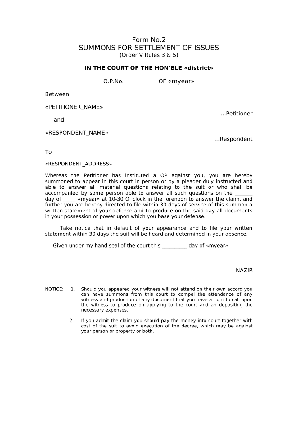Claim Petition Injury Under Sec 166 Mv Act 1988 preview page 36