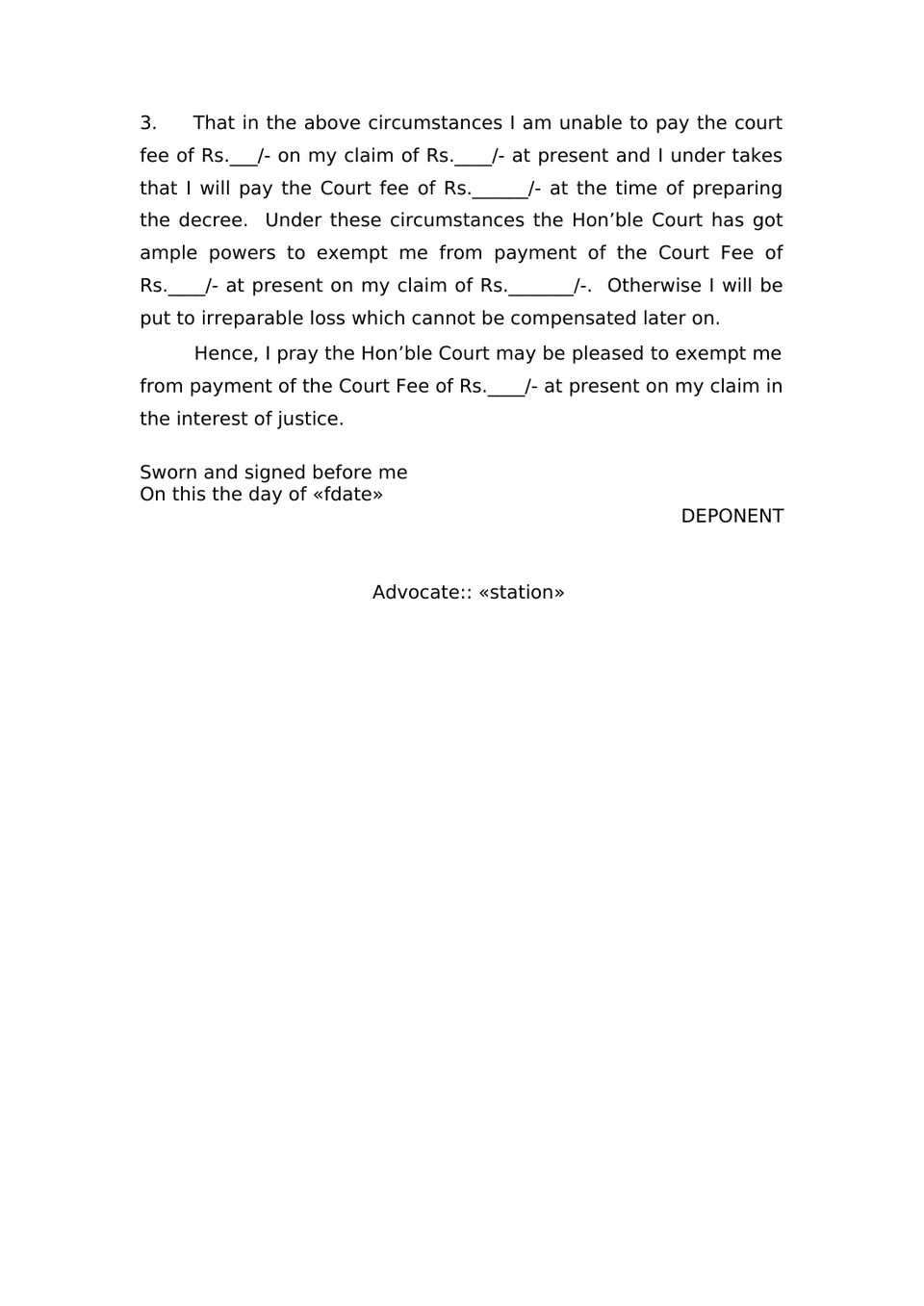 Claim Petition Under Sec 166 Mv Act 1988 preview page 17