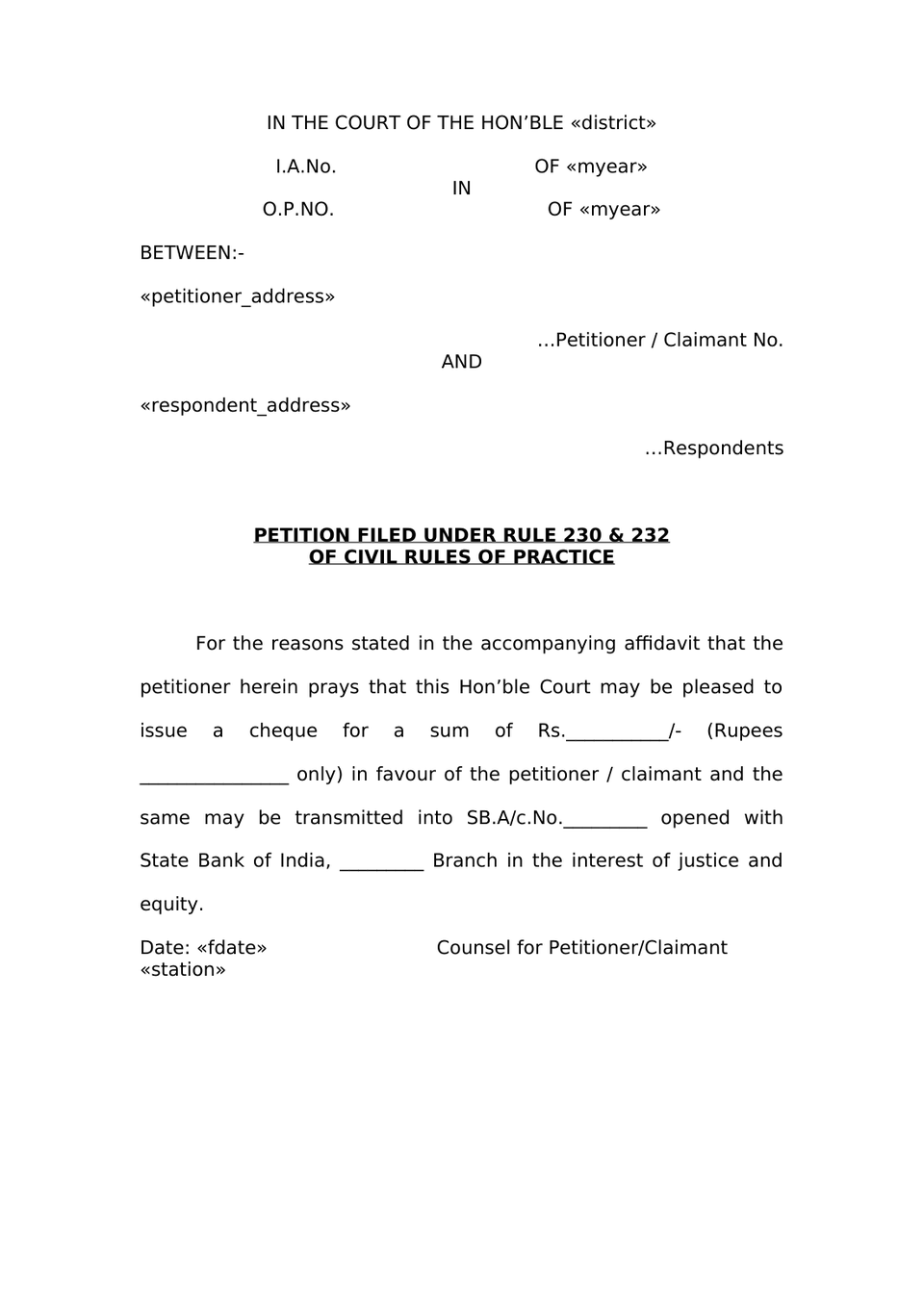 Claim Petition Under Sec 166 Mv Act 1988 preview page 25