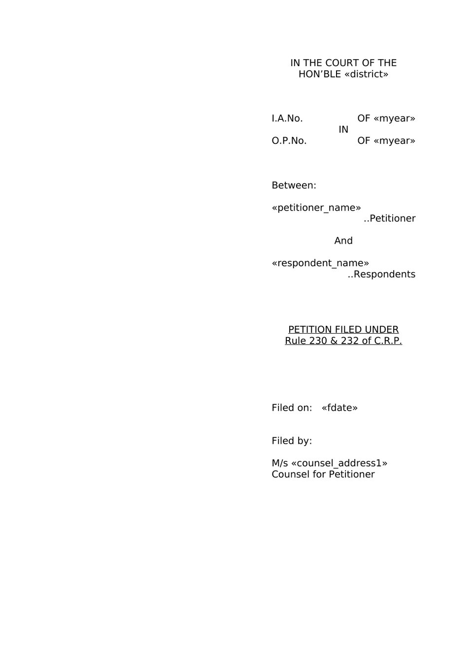 Claim Petition Under Sec 166 Mv Act 1988 preview page 26