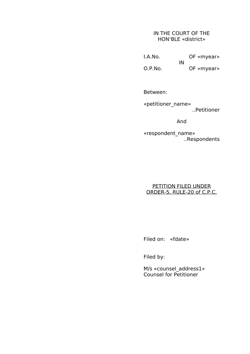 Claim Petition Under Sec 166 Mv Act 1988 preview page 31