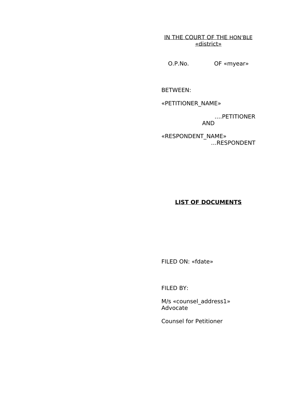 Claim Petition Under Sec 166 Mv Act 1988 preview page 40