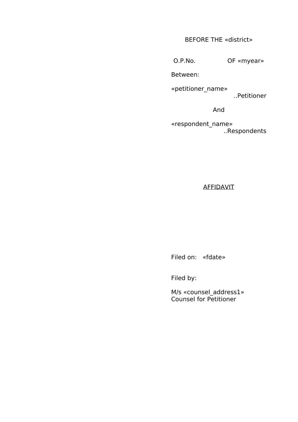 Claim Petition Under Sec 166 Mv Act 1988 preview page 10