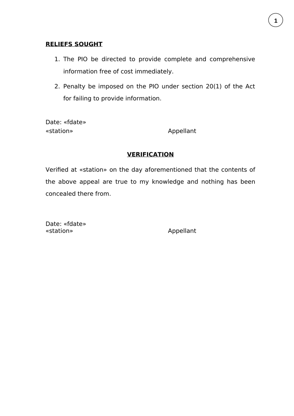 Complaint Under Section 18(1) Rti Act 2005 preview page 3