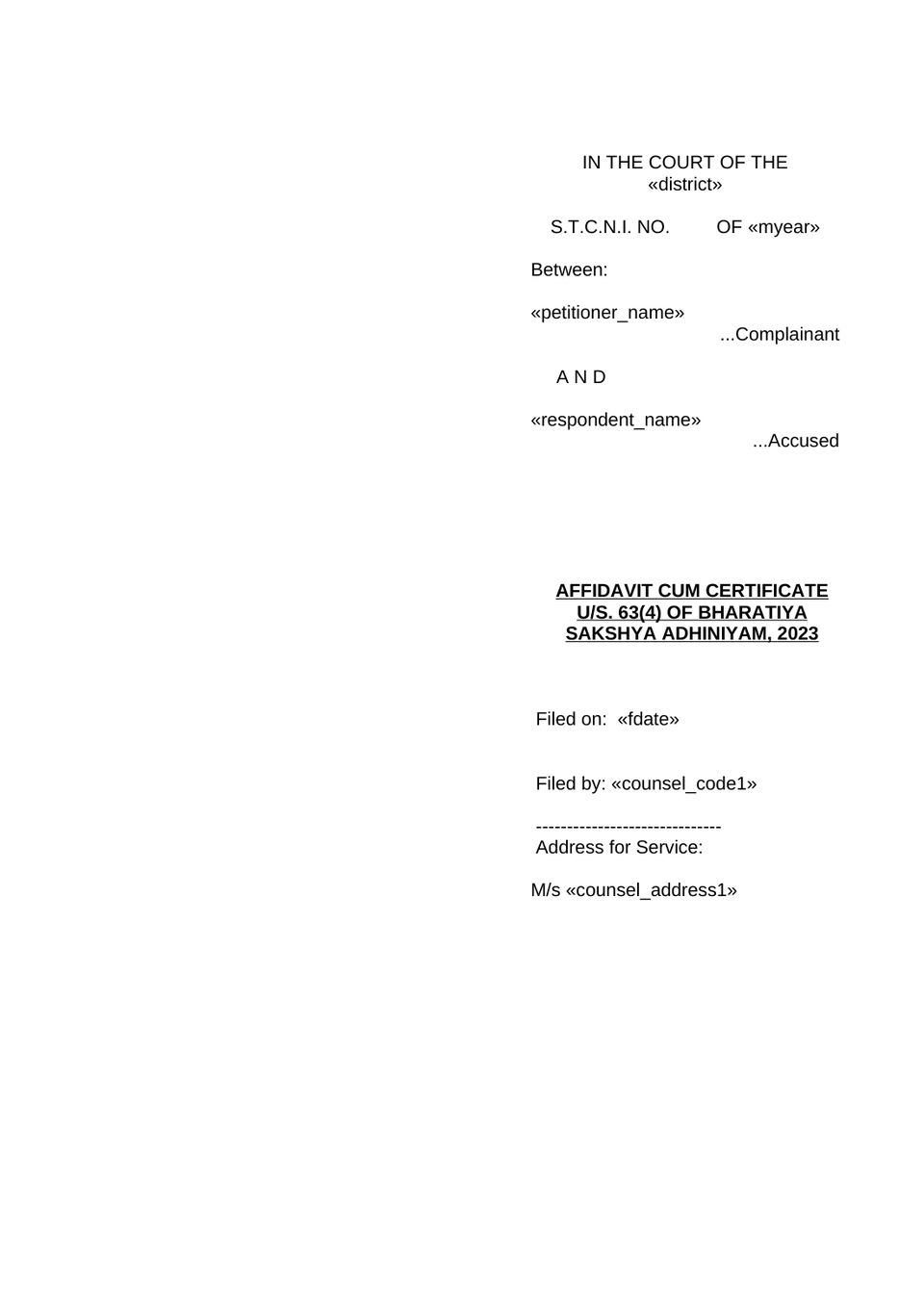 Complaint Under Section 210(1)(A) Rw 223 Bnss 2023 preview page 17