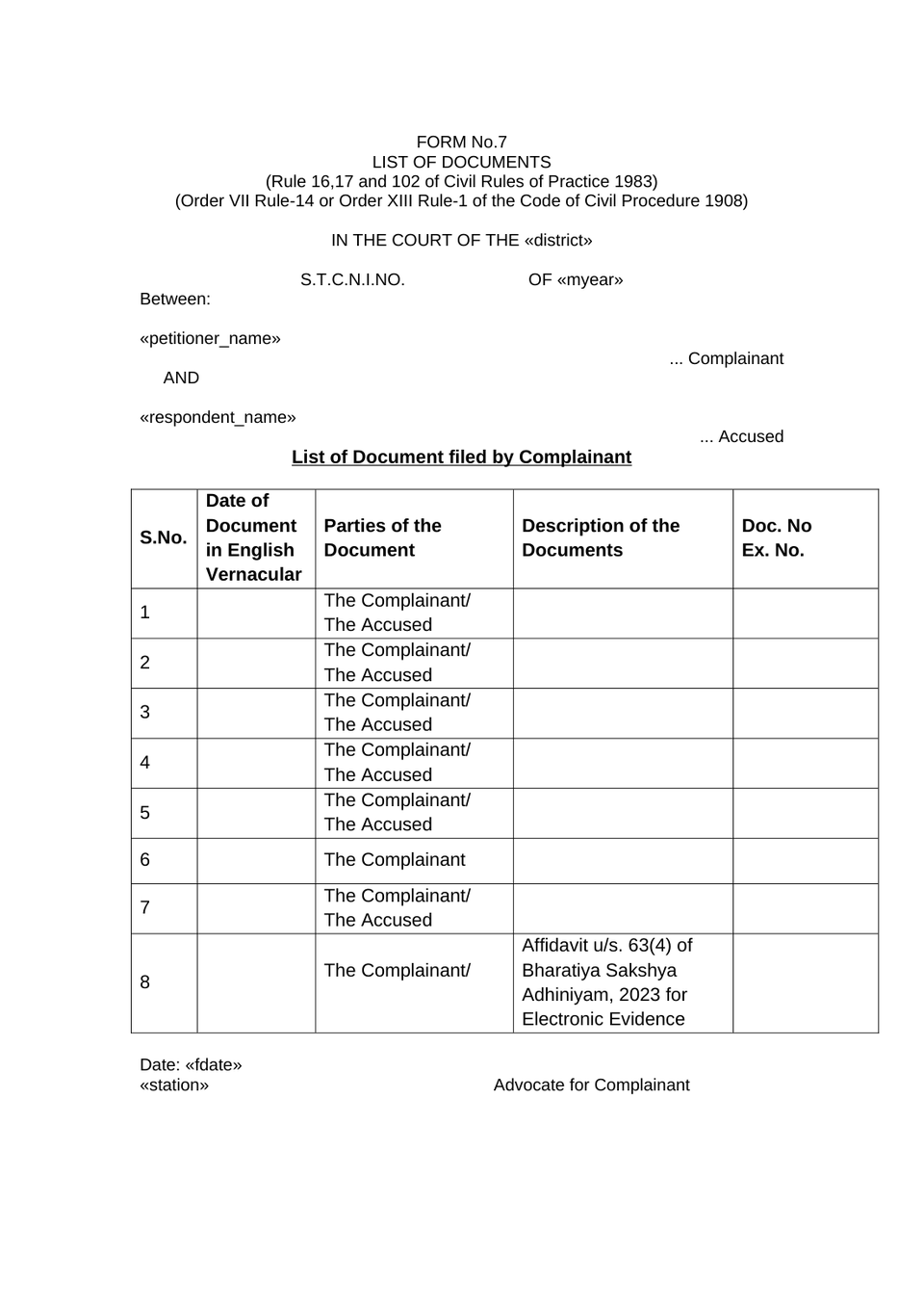 Complaint Under Section 210(1)(A) Rw 223 Bnss 2023 preview page 20