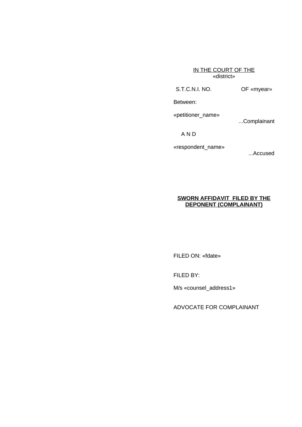 Complaint Under Section 210(1)(A) Rw 223 Bnss 2023 preview page 28