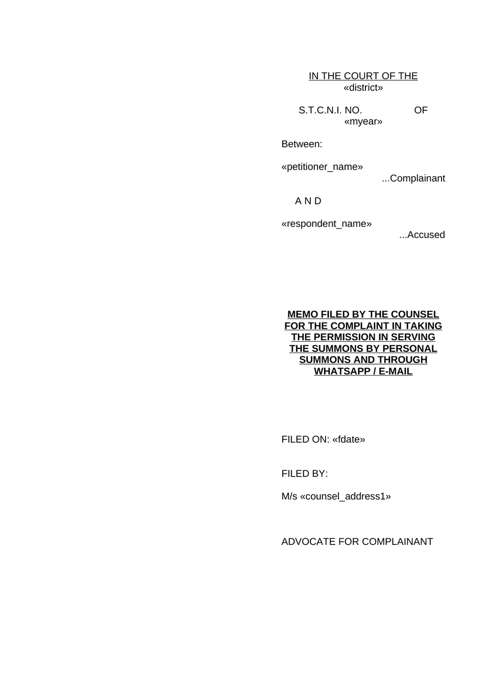 Complaint Under Section 210(1)(A) Rw 223 Bnss 2023 preview page 32