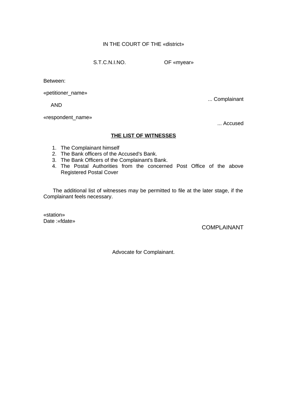 Complaint Under Section 210(1)(A) Rw 223 Bnss 2023 preview page 10