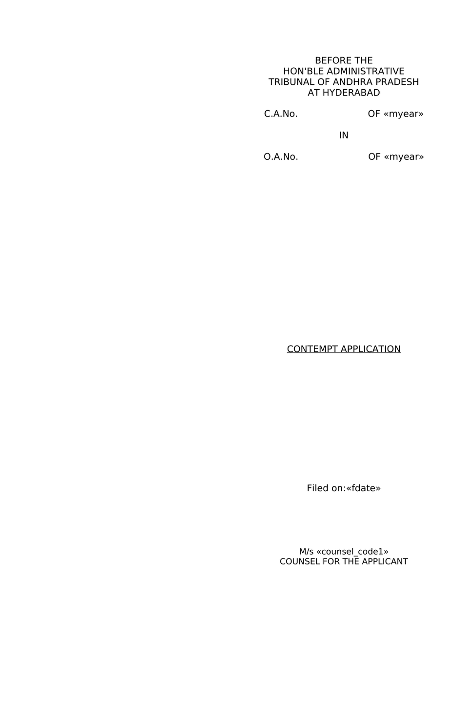 Contempt Application Under Section 17 preview page 4
