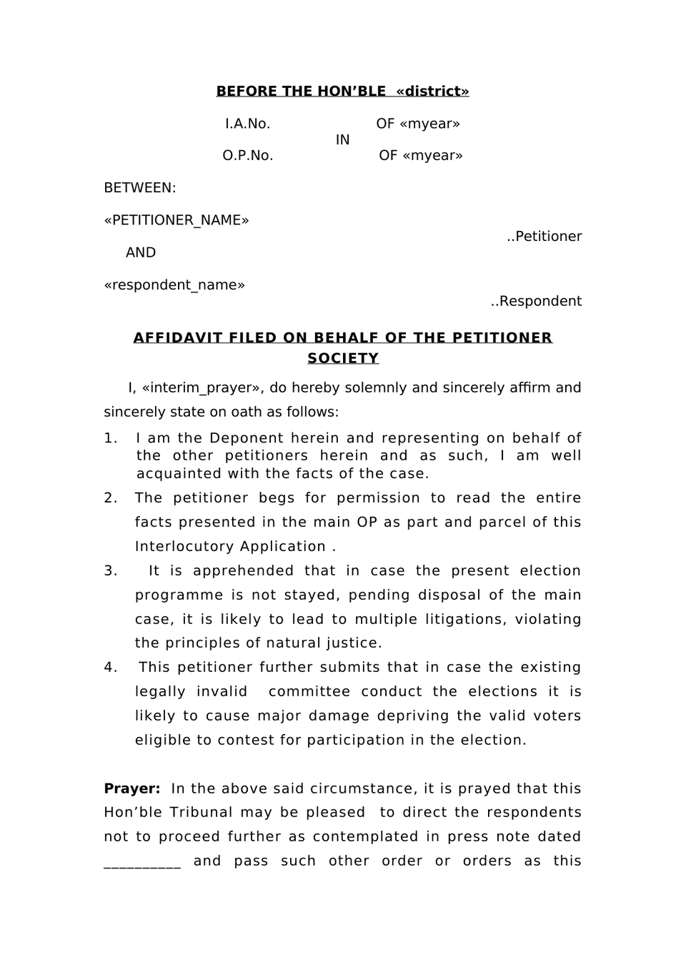 Cooperative Society Disputes Petition preview page 6
