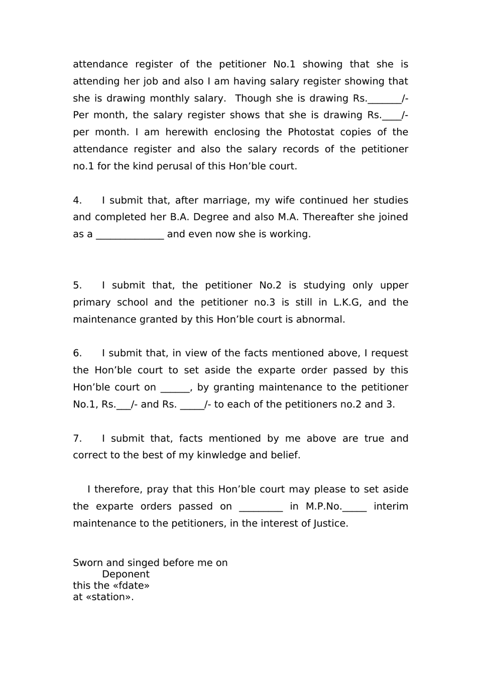 Counter Petition In Dvc preview page 2