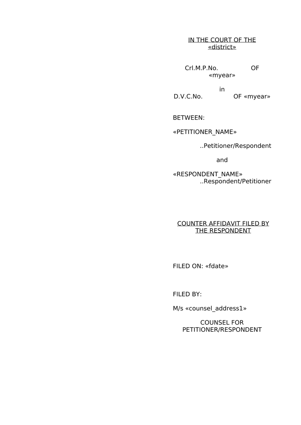 Counter Petition In Dvc preview page 4