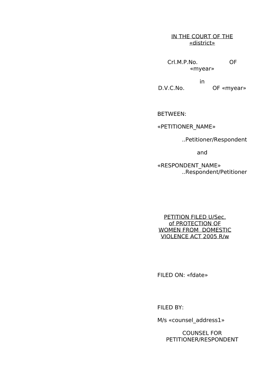 Counter Petition In Dvc preview page 6