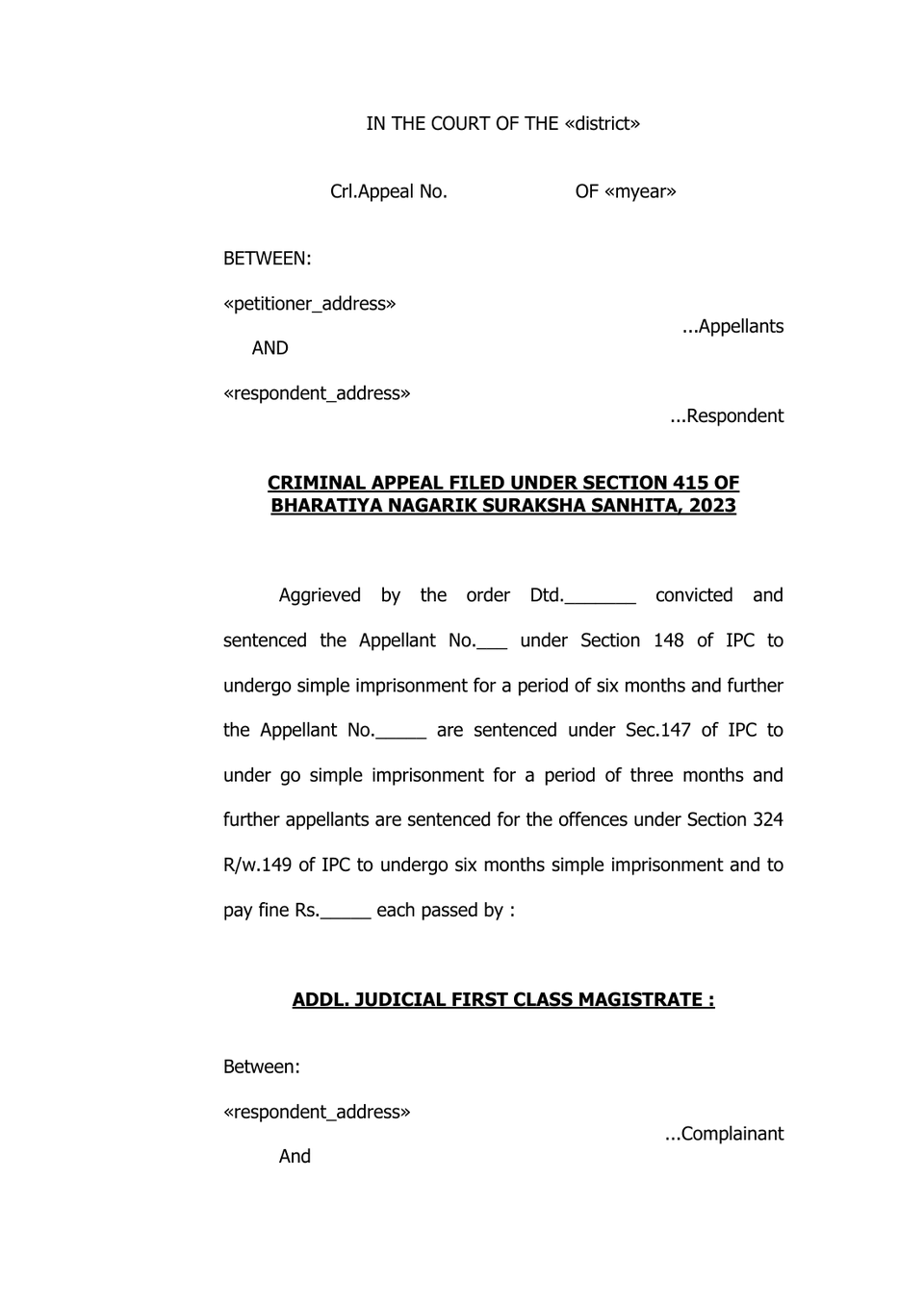 Criminal Appeal In Trial Court preview