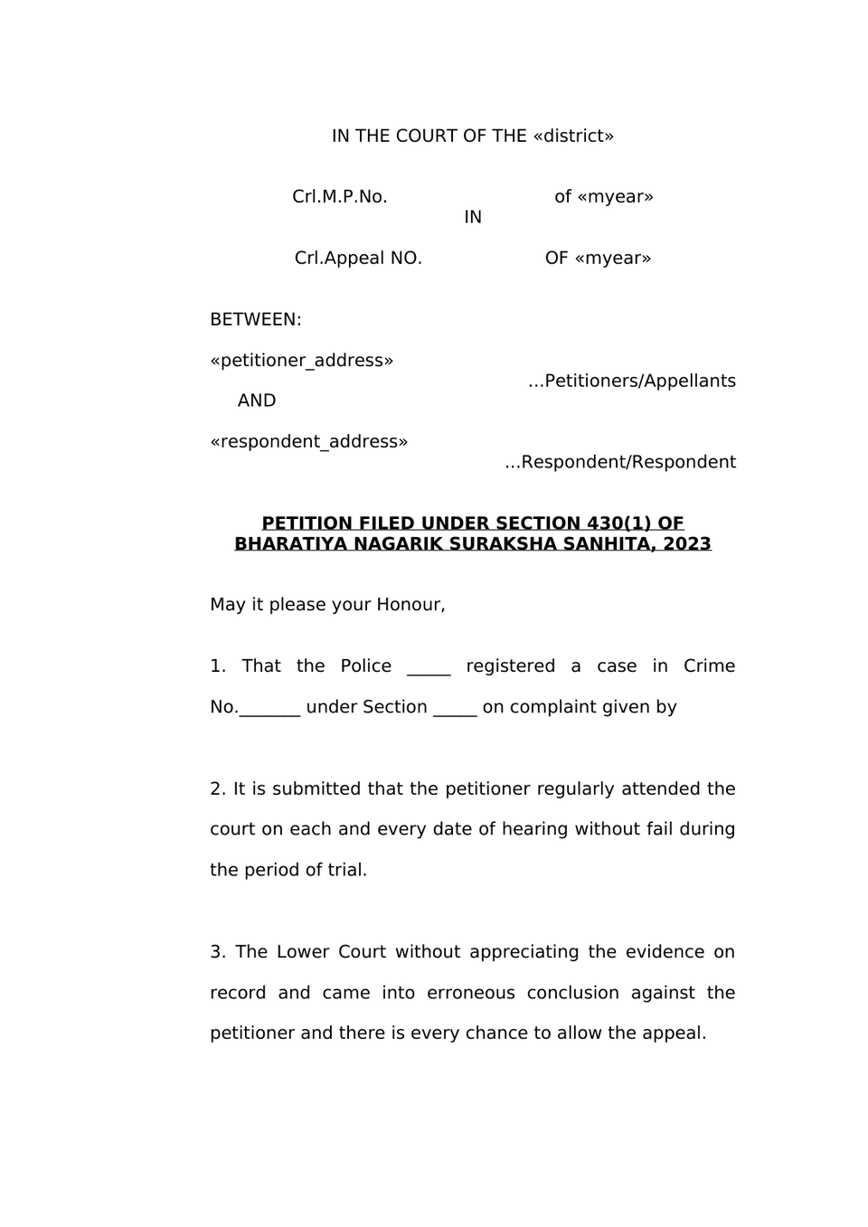 Criminal Appeal In Trial Court preview page 5