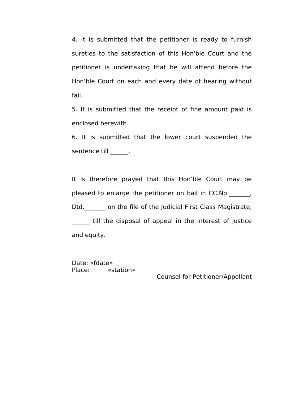 Criminal Appeal In Trial Court preview page 6
