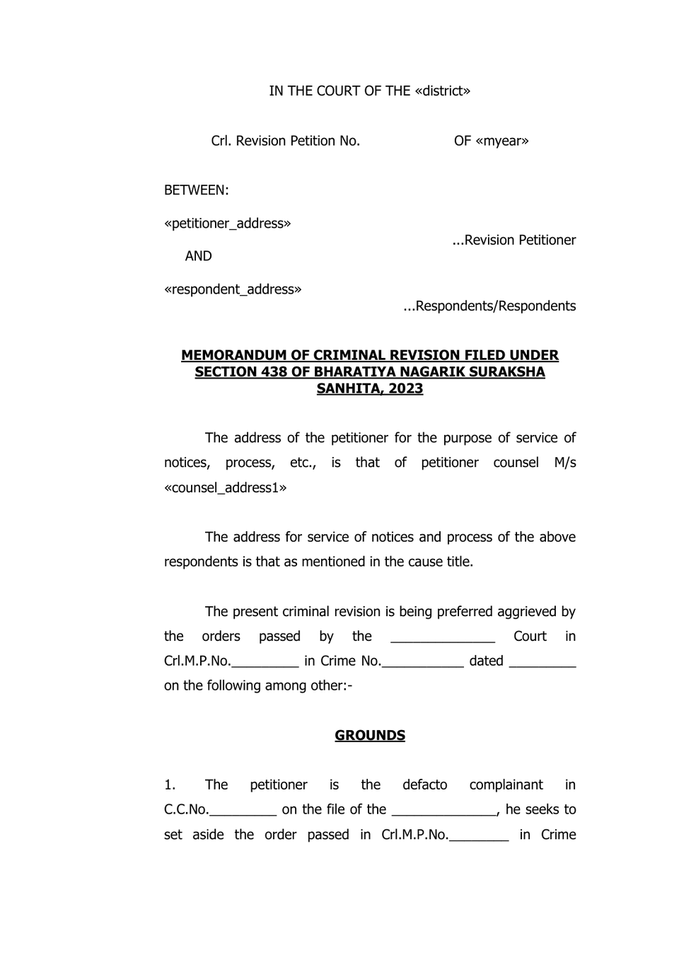 Criminal Revision In Trial Court preview