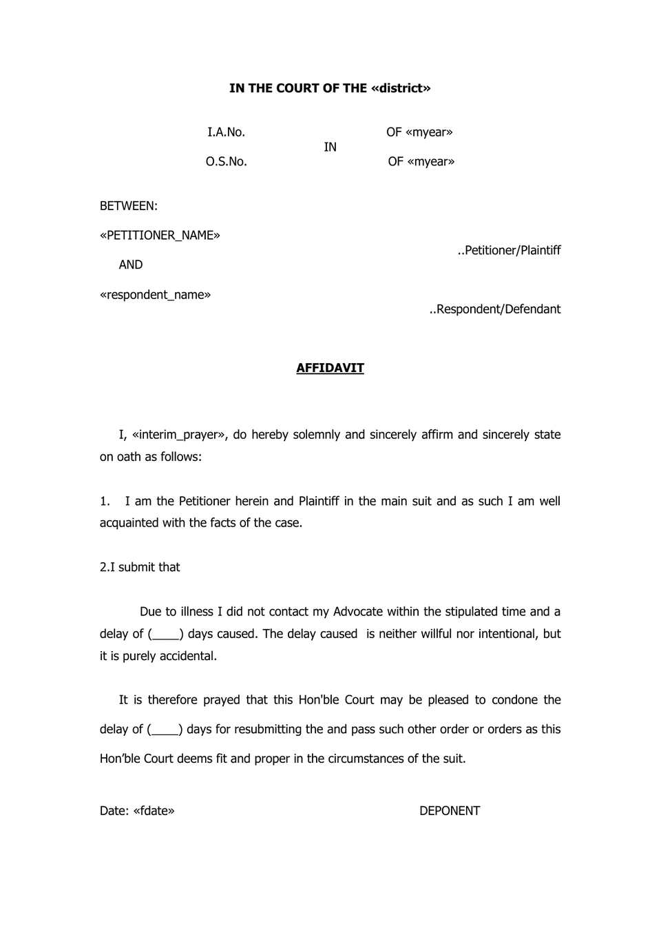 Delay Petition preview