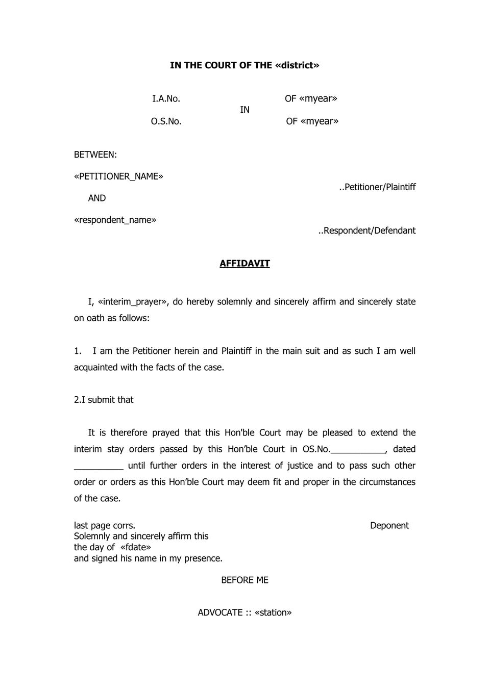Extension Petition In Trial Court preview