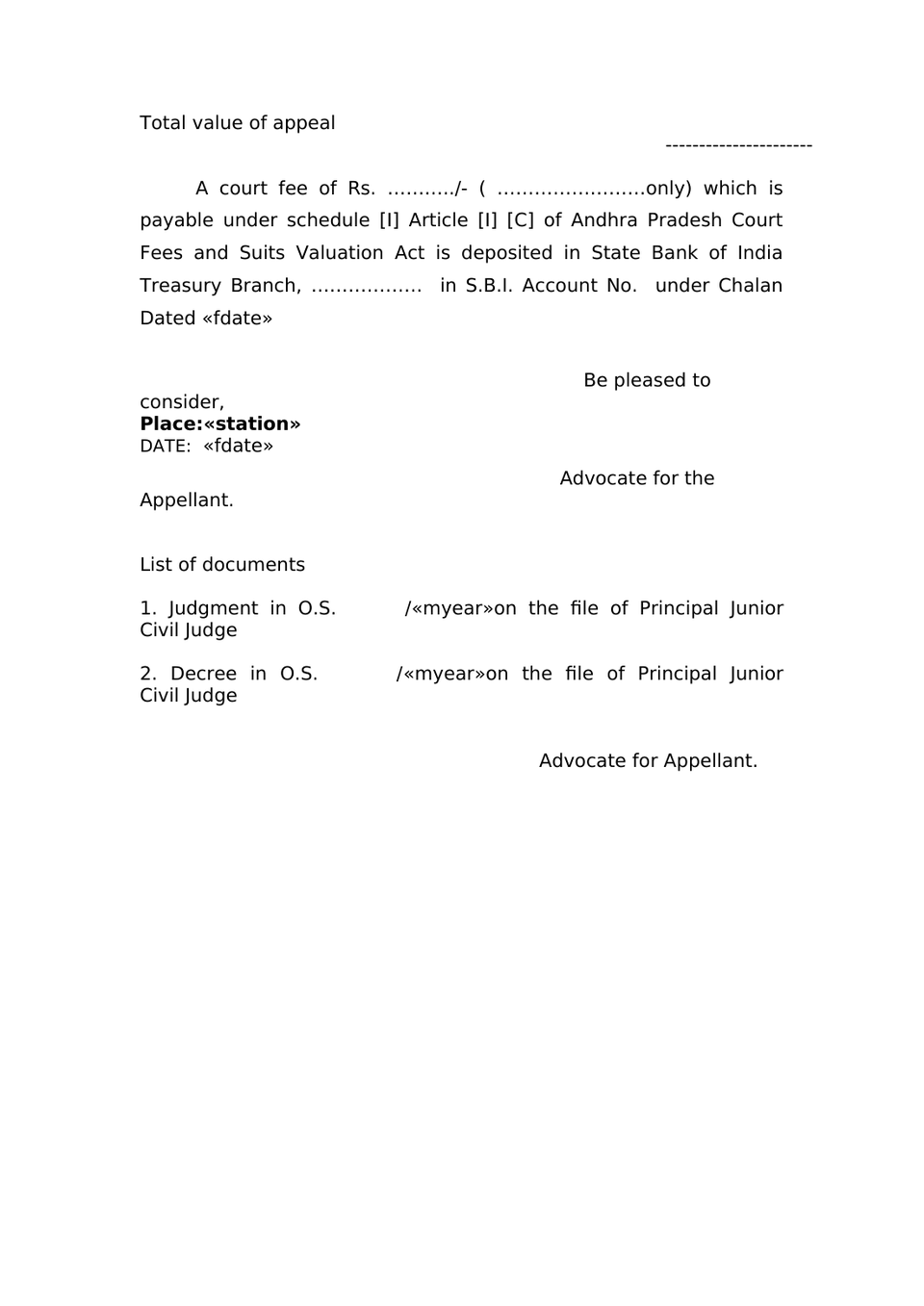 First Appeal Suit preview page 3